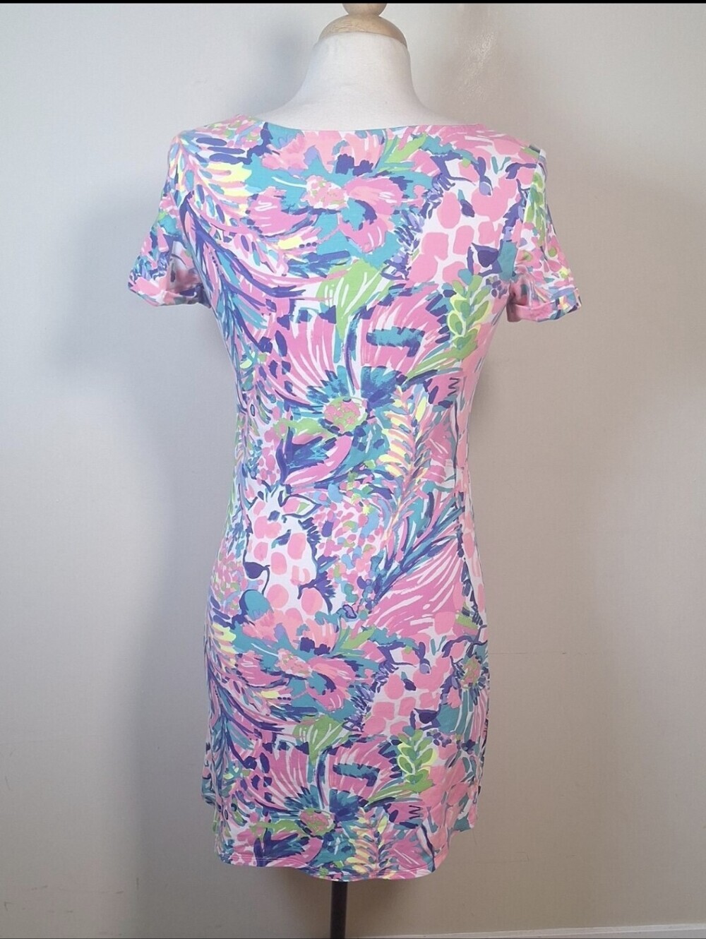 Lilly Pulitzer UPF 50+ Tammy Dress "Multi Gumbo Limbo" giraffe Size XS - Picture 4 of 7